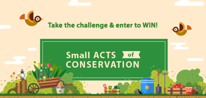 Small Acts of Conservation - Take the challenge and enter to WIN