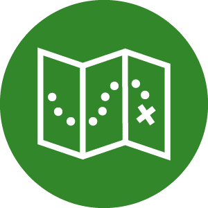 NCC Icon CircleBG VibrantGreen Map